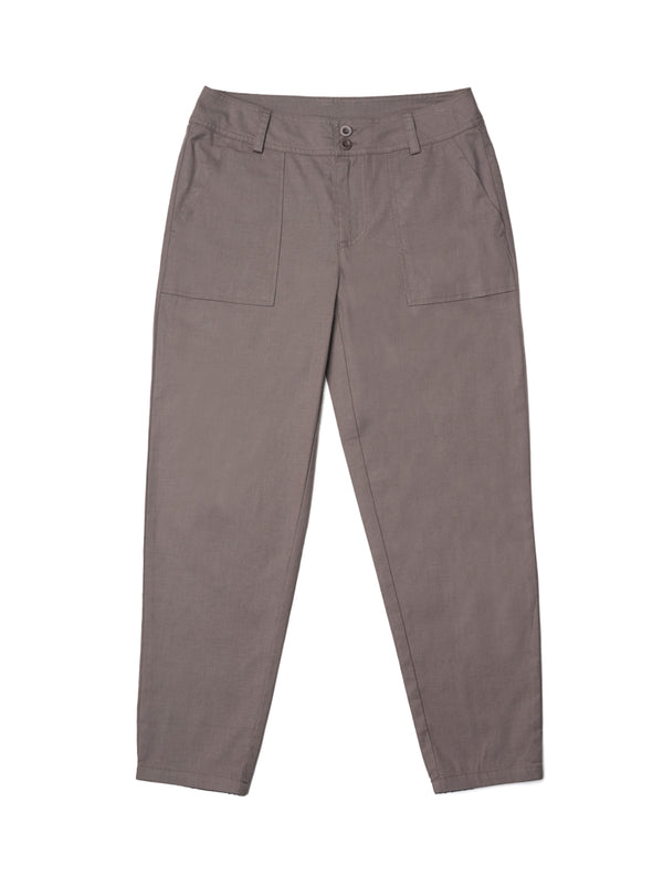 Hemp Fortex Hemp & Polyester Women's Woven Trousers Hemp Fortex