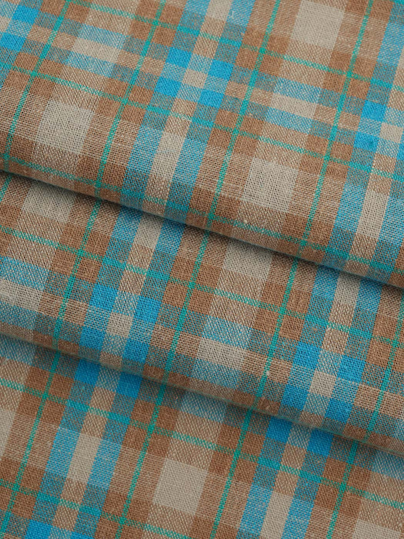 Hemp Fortex HEMP & TENCEL LIGHT WEIGHT PLAID FABRIC （HL312Y-H01） Hemp Fortex